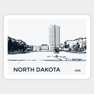 North Dakota State USA Sticker